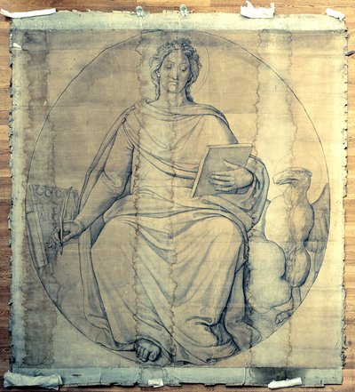 Der Evangelist Johannes. Karton zu den Fresken der Ludwigskirche in München von Peter von Cornelius