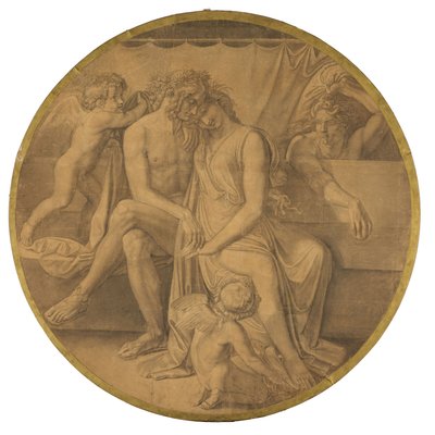 Die Hochzeit von Peleus und Thetis. Karton zu den Deckenbildern der Münchner Glyptothek von Peter von Cornelius