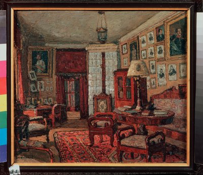 Der Lesesaal im Haus von E. Boratynsky (Evgueni Baratynski) von Petr Ivanovic Petrovichev