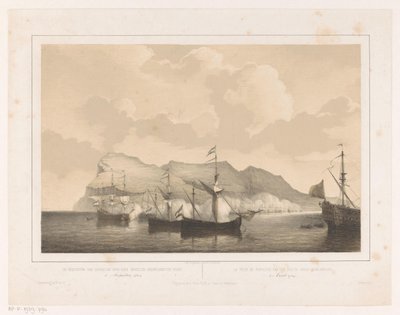 Eroberung von Gibraltar von Petrus Johannes Schotel