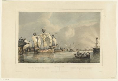 Seeschlacht auf der Gouwe, 1304 von Petrus Johannes Schotel