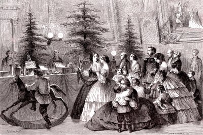 Weihnachten in Sankt Petersburg, Russland. 1861 von Pharamond Blanchard