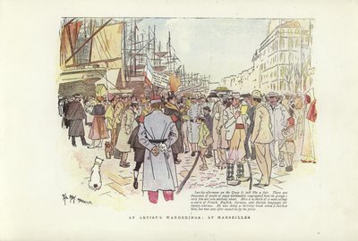 Die Wanderungen eines Künstlers, in Marseille von Phil May