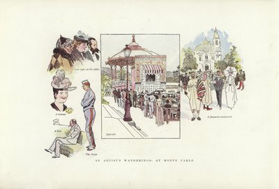 Die Wanderungen eines Künstlers, in Monte Carlo von Phil May