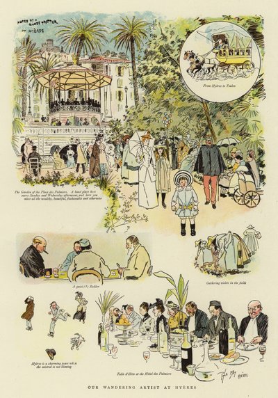 Unser wandernder Künstler in Hyeres von Phil May