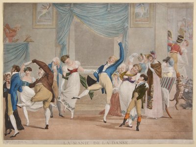Tanzwut (La manie de la danse) von Philibert-Louis Debucourt
