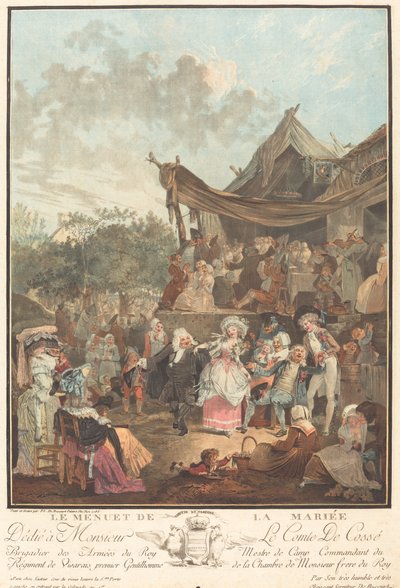 Das Menuett der Braut von Philibert Louis Debucourt
