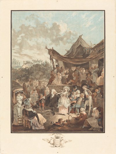 Das Menuett der Braut von Philibert Louis Debucourt
