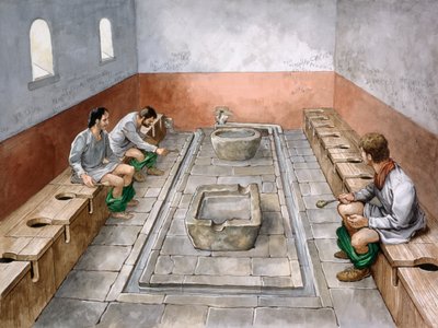 Römische Latrine, 2. Jahrhundert von Philip Corke