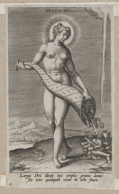 Gratia Dei, aus Prosopographia, ca. 1585-90 von Philip Galle