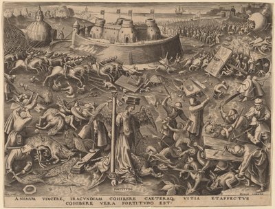 Tapferkeit von Philip Galle after Pieter Bruegel the Elder