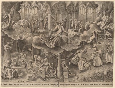 Das Gleichnis von den klugen und törichten Jungfrauen von Philip Galle after Pieter Bruegel the Elder