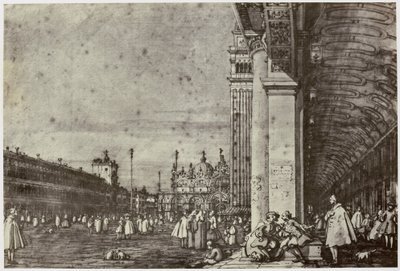 Canaletto, Piazza di San Marco von Philip Henry Delamotte