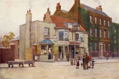 Red Cow Public-House und Fairlawn, Hammersmith Road, 1897 von Philip Norman