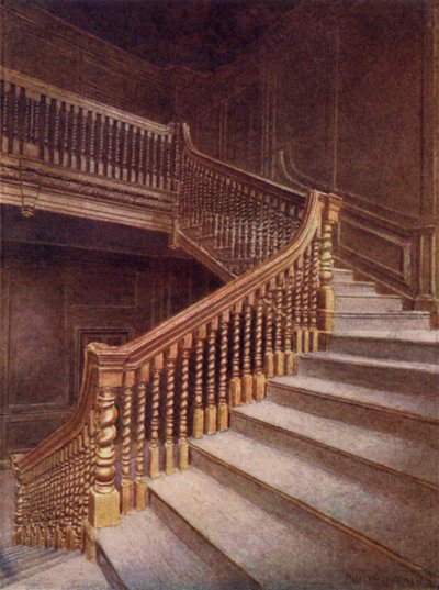 Treppe von Nr. 10 Austin Friars, 1895 von Philip Norman