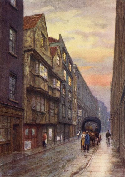 Wych Street, Strand, Blick nach Nordwesten, 1901 von Philip Norman