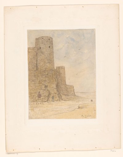 Burg in der Wüste von Philip Zilcken (signed by artist)