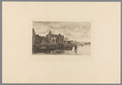 Ansicht von Amsterdam mit der Spitze des Schreierstoren von Philip Zilcken (signed by artist)