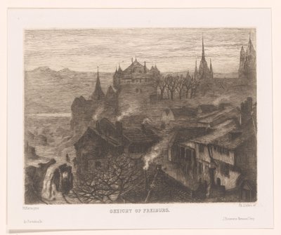 Ansicht von Freiburg von Philip Zilcken