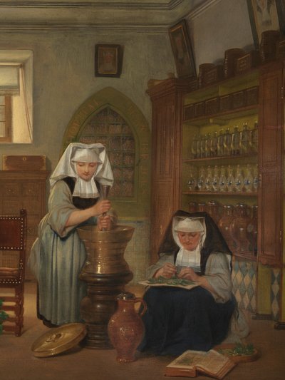 Detail der Apotheke im St.-Johannes-Hospital von Philipe Jacques van Bree