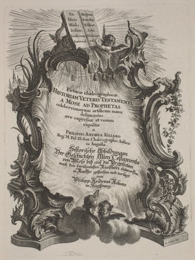 Picturae Chalcographicae Historiam Veteris et Novi Testamenti von Philipp Andreas Kilian after Various Artists, Johann Michael Wagner