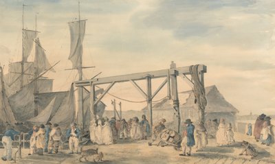 Die Ankunft eines Hoy in Margate von Philippe-Jacques de Loutherbourg