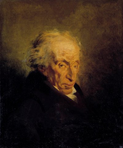 Porträt von Filippo Giuseppe Maria Ludovico Buonarroti, allgemein bekannt als Philippe Buonarroti (1761-1837), Politiker. Gemälde von Philippe Auguste Jeanron (1809-1877) 19. Jahrhundert von Philippe Auguste Jeanron