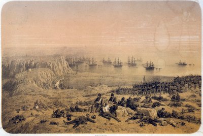 Krimkrieg (1853-1856): die Schlacht an der Alma am 20.09.1854. Illustration von Philippe Benoist