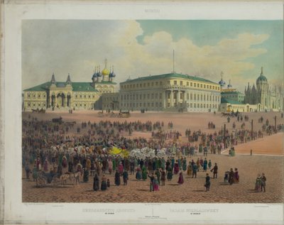 Nikolaus-Palast im Moskauer Kreml aus einer Panoramaansicht von Moskau in 10 Teilen von Philippe Benoist