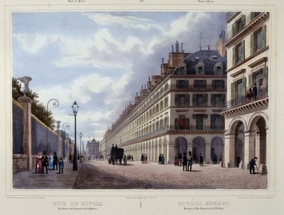 Rue de Rivoli - in "Promenade dans Paris et ses environs", von Jacottet et Benoist, ed. Gihaut von Philippe Benoist