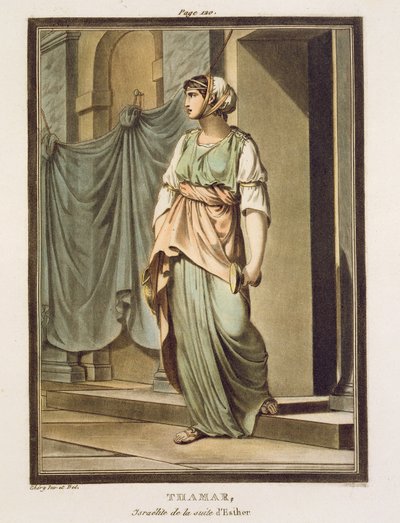 Thamar, eine Israelitin im Gefolge von Esther, Kostüm für 