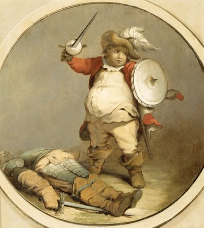 Falstaff mit dem Körper von Hotspur, um 1786 von Philippe Jacques de Loutherbourg