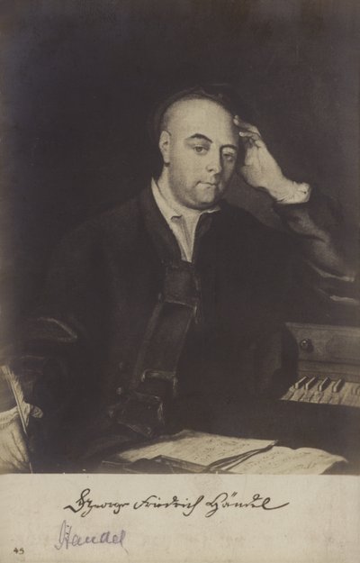 Porträt von George Friedrich Händel von Philippe Mercier