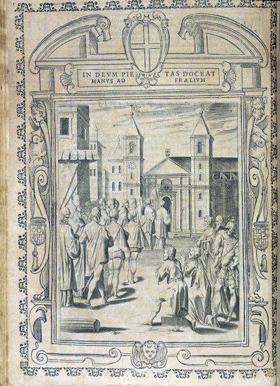 Tafel der Statuten des Malteserordens „Statuta Hospitalis Hervsalem“ (Prozession), von Philippe Thomassin, späte 16. Jahrhundert von Philippe Thomassin
