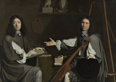 Doppelporträt beider Künstler, 1654 von Philippe de Champaigne