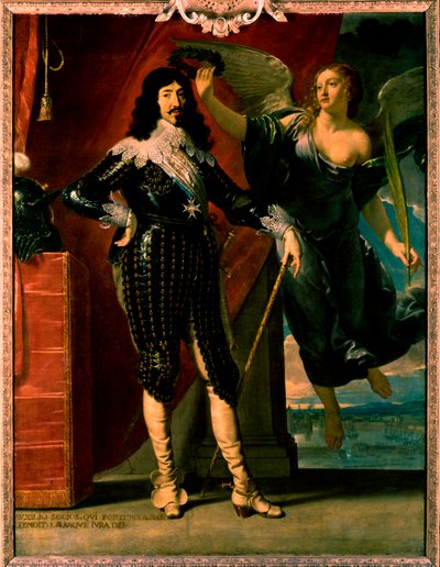 Ludwig XIII - Porträt seiner Krönung durch Victory von Philippe de Champaigne