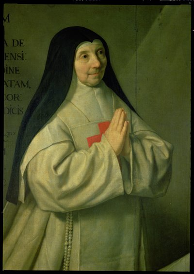 Porträt von Mutter Catherine-Agnes Arnauld, Detail von Philippe de Champaigne