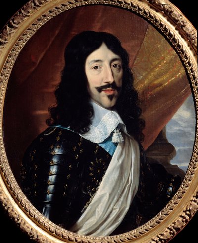 Porträt von König Ludwig XIII. von Frankreich. Gemälde von Philippe de Champaigne. Paris, Musée Carnavalet von Philippe de Champaigne