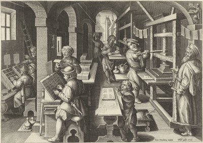 Buchdruckkunst von Philips Galle (attributed to workshop of)