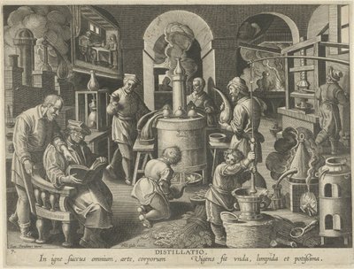 Destillation von Philips Galle (attributed to workshop of)