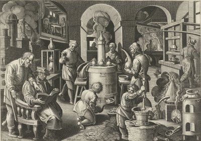 Destillation von Philips Galle (attributed to workshop of)