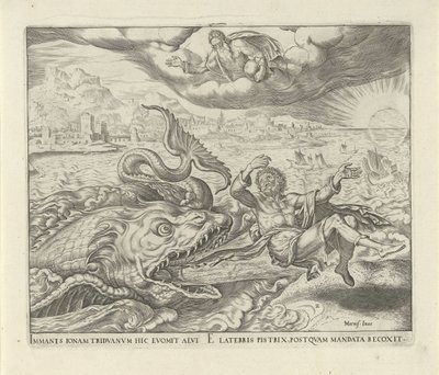 Der Fisch spuckt Jona auf das Land von Philips Galle