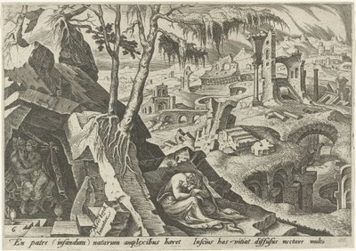 Lot und seine Töchter von Philips Galle