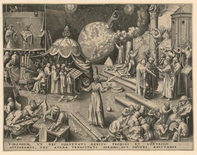 Mäßigung, Blatt 7 der Folge "Die sieben Tugenden" von Philips Galle