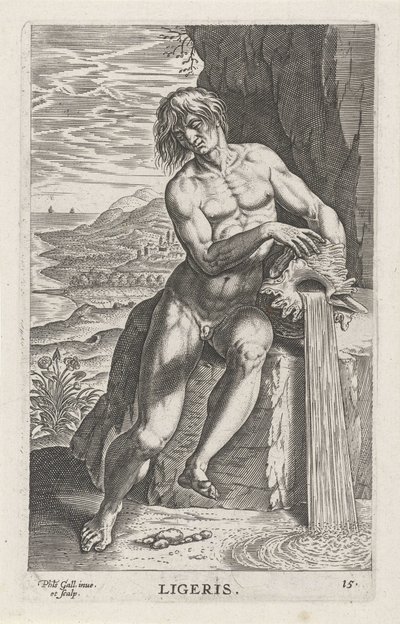 Flussgott Ligeris von Philips Galle