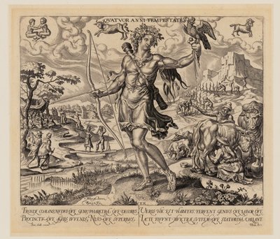 Frühling, aus Die Vier Jahreszeiten von Philips Galle