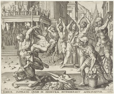 Steinigung der Ältesten von Philips Galle