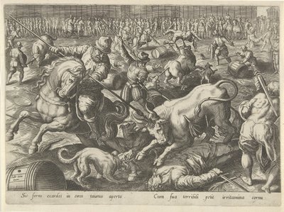 Stierkampf von Philips Galle