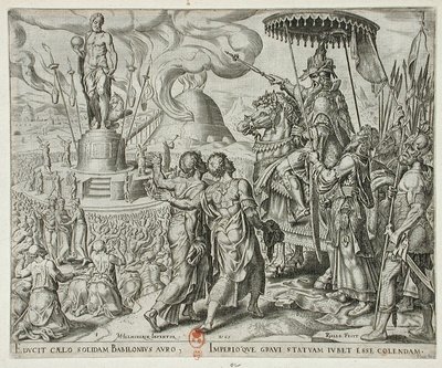 Die Geschichte von Schadrach, Meschach und Abed-Nego von Philips Galle
