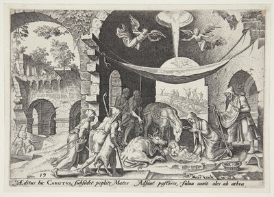 Die Anbetung der Hirten von Philips Galle